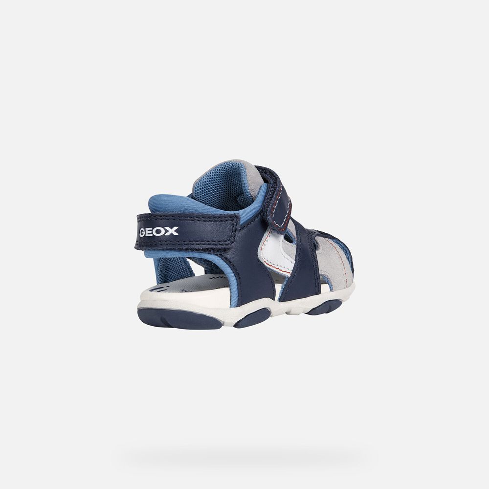 Sandalias Geox Bebe Azul Marinho - Agasim Boy - TXLSC7986